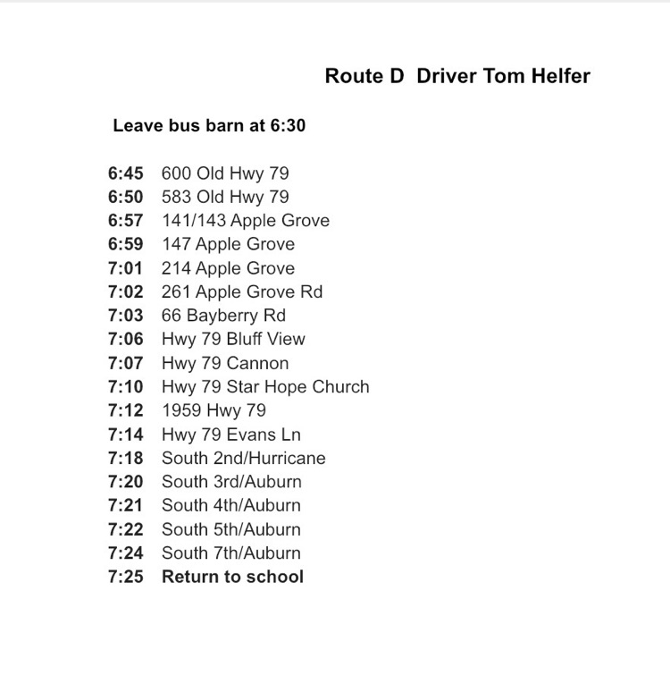 Bus Routes 