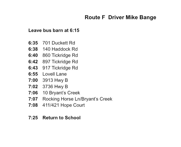 Bus Routes 