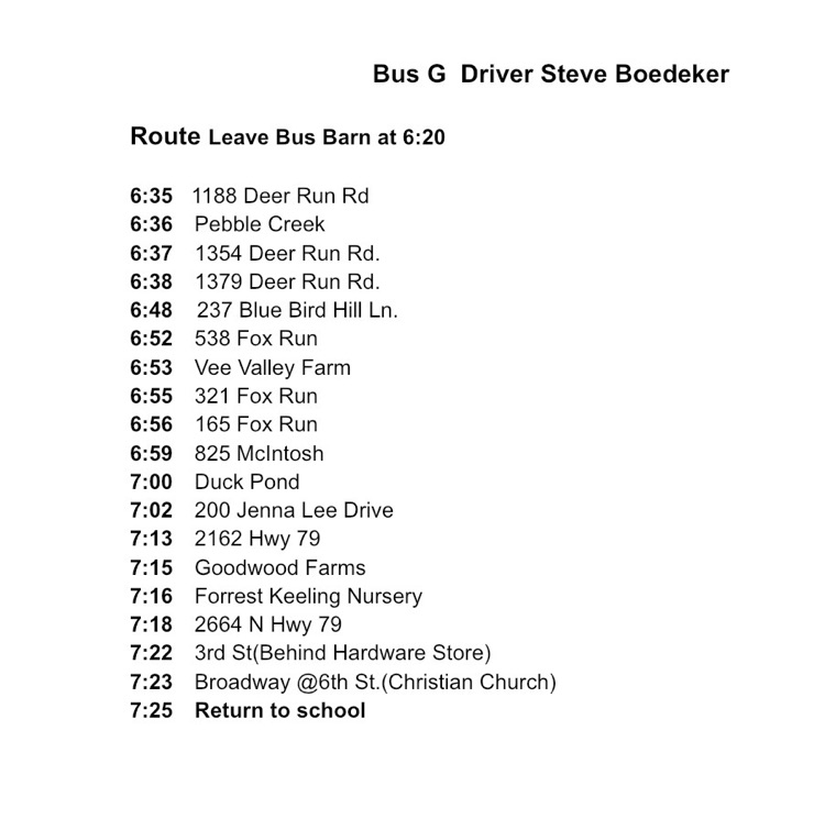 Bus Routes 
