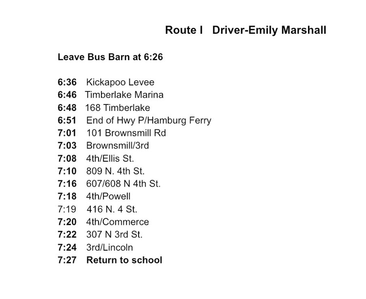 Bus Routes 