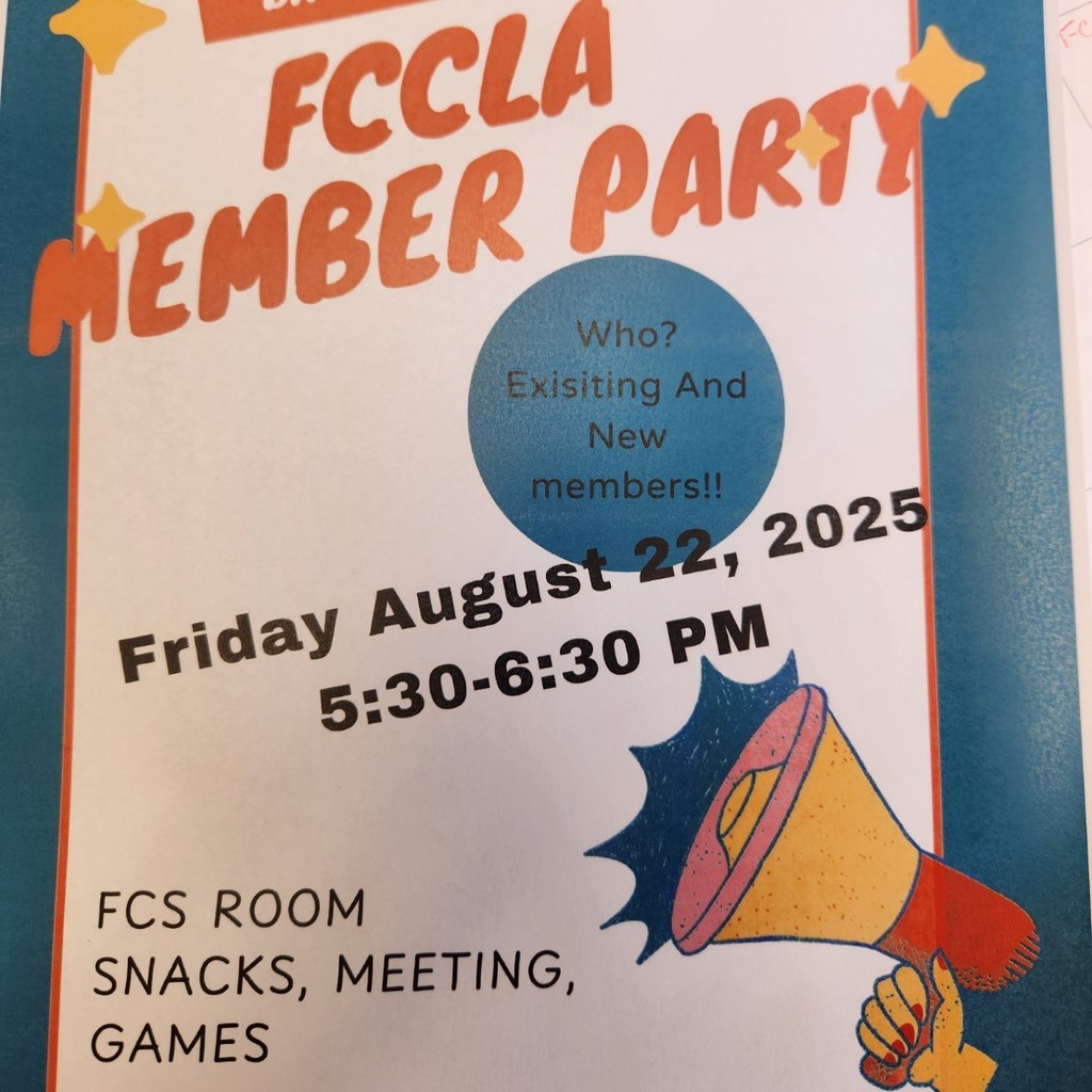 FCCLA Back to School Meeting/Party
