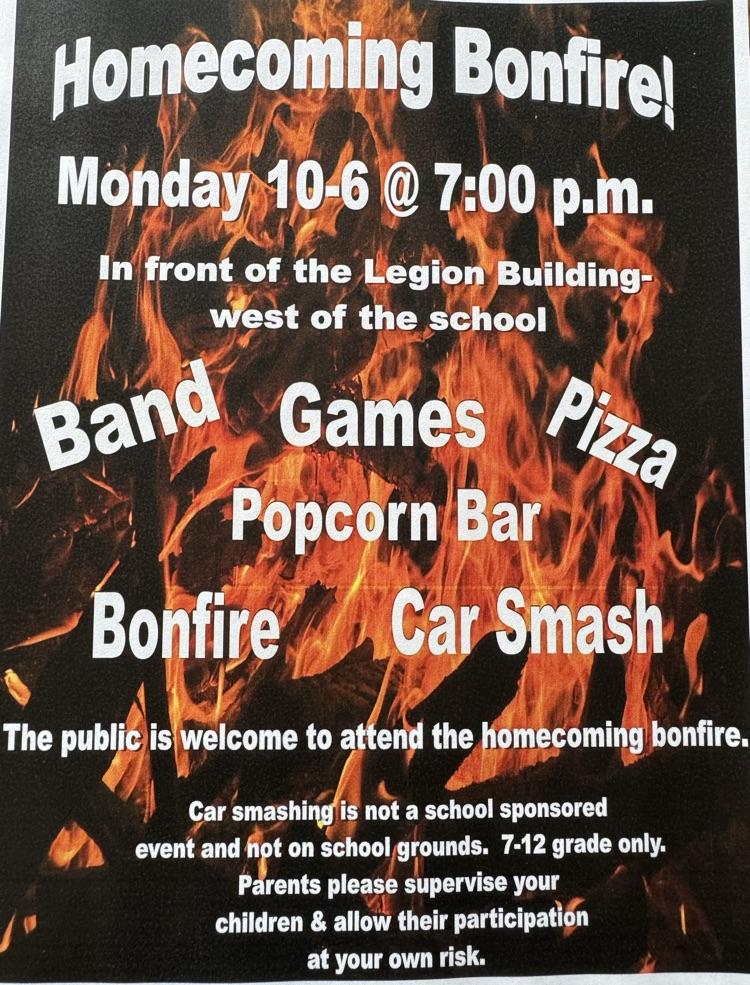 Homecoming Bonfire Oct 6th