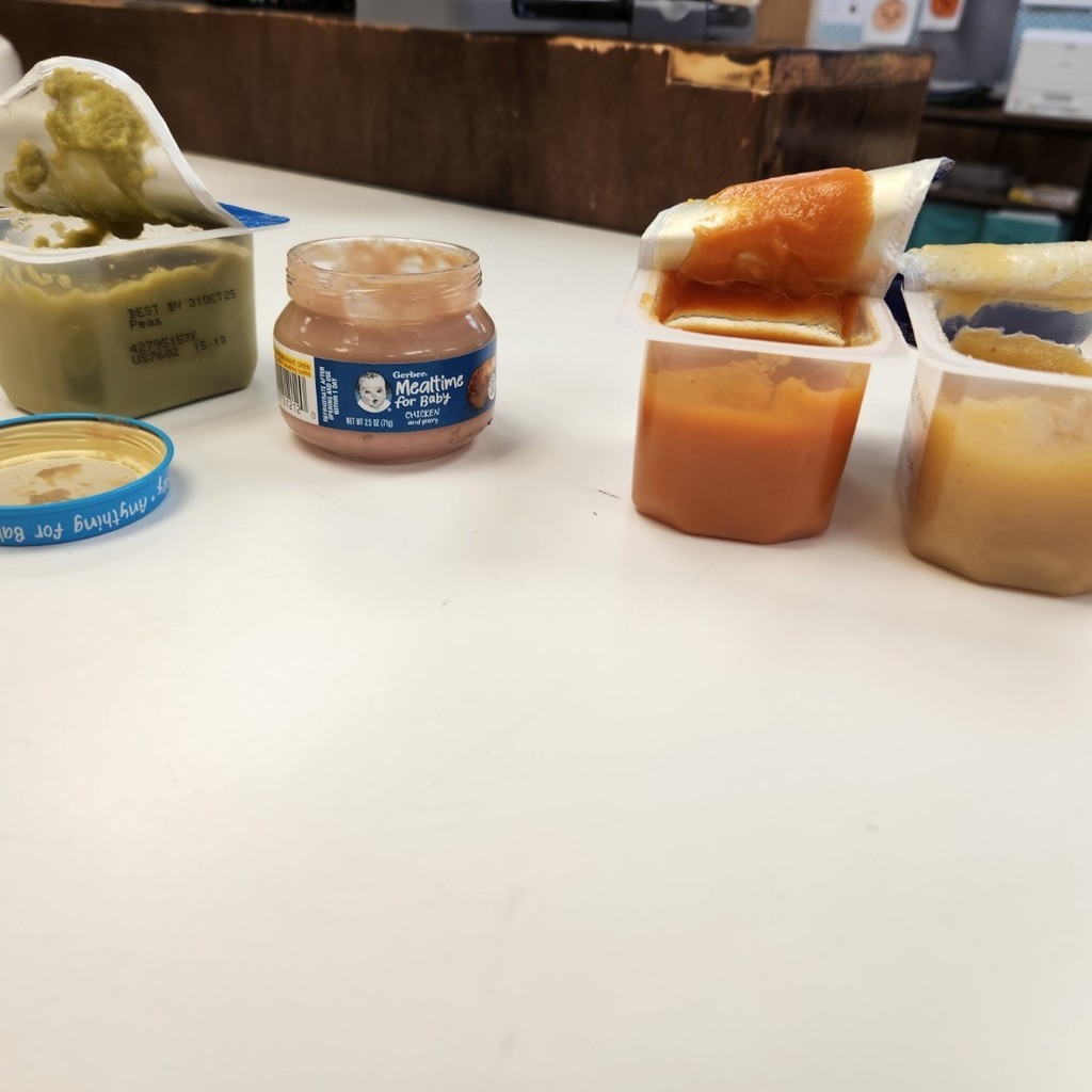 Child development class did baby food tasting this week!