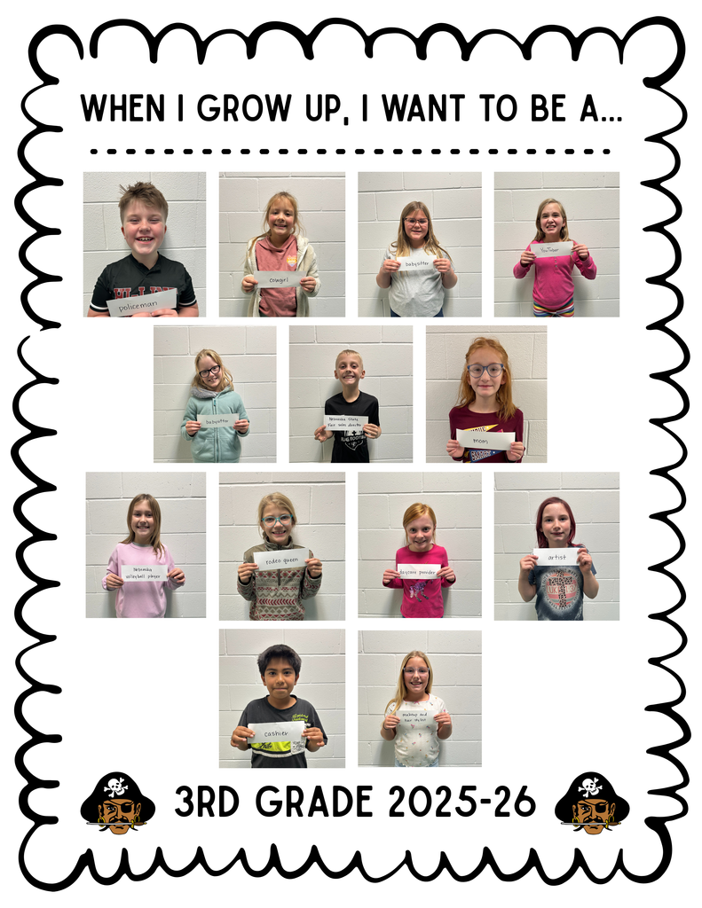 3rd grade "when I grow up" poster
