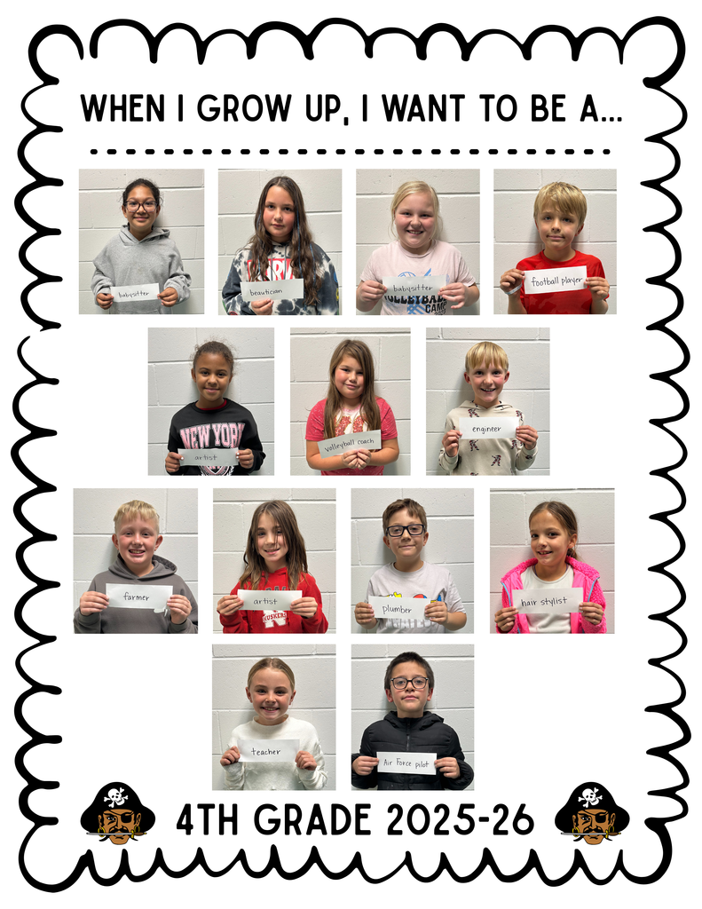 4th grade "when I grow up" poster
