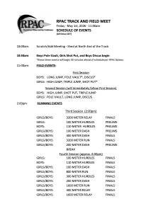 HSTR RPAC Invite Schedule;e