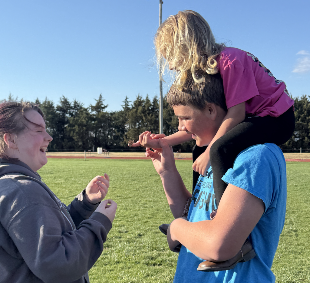 Releasing butterflies