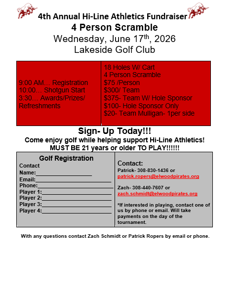 Hi-Line Golf Fundraiser Info