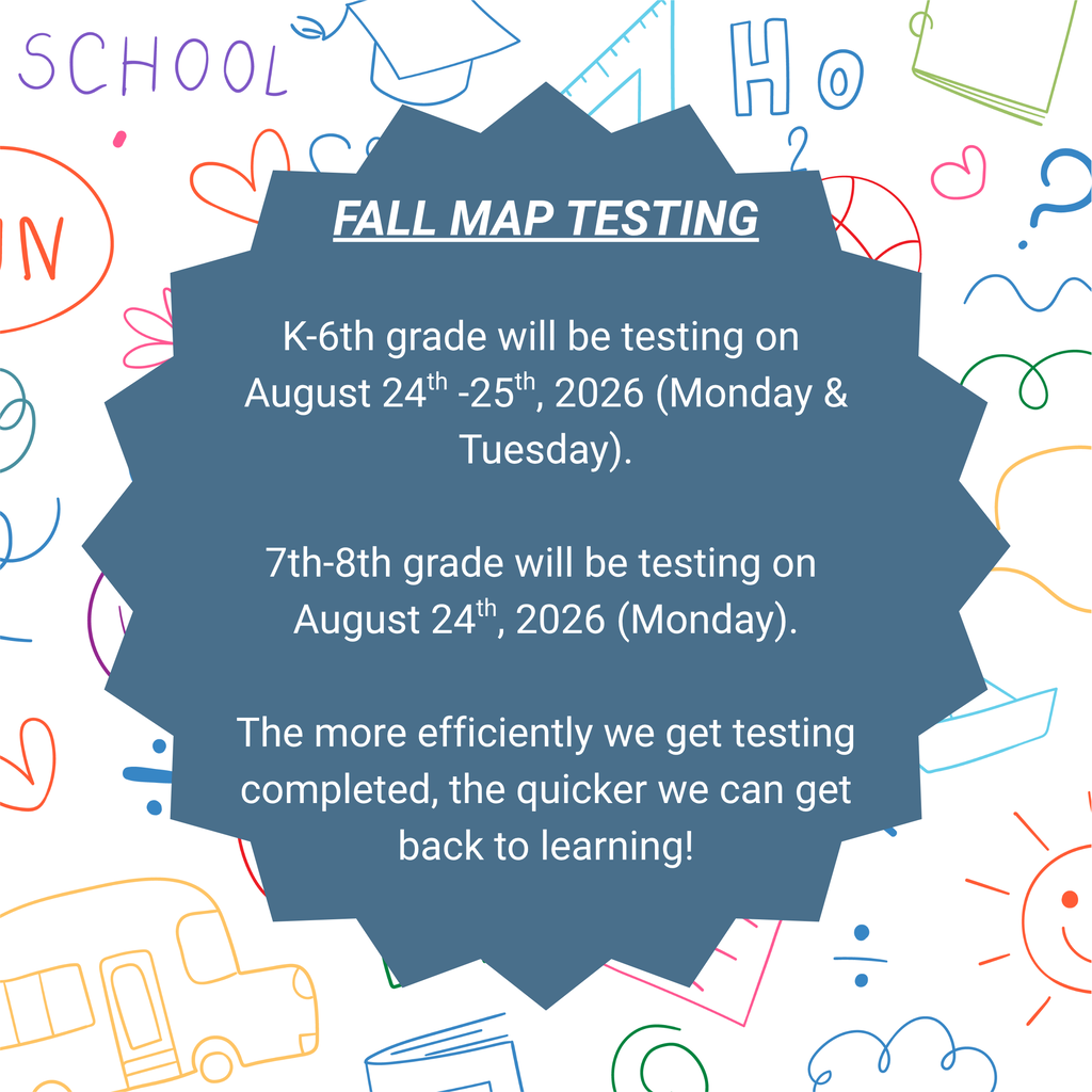 F26 MAP testing dates