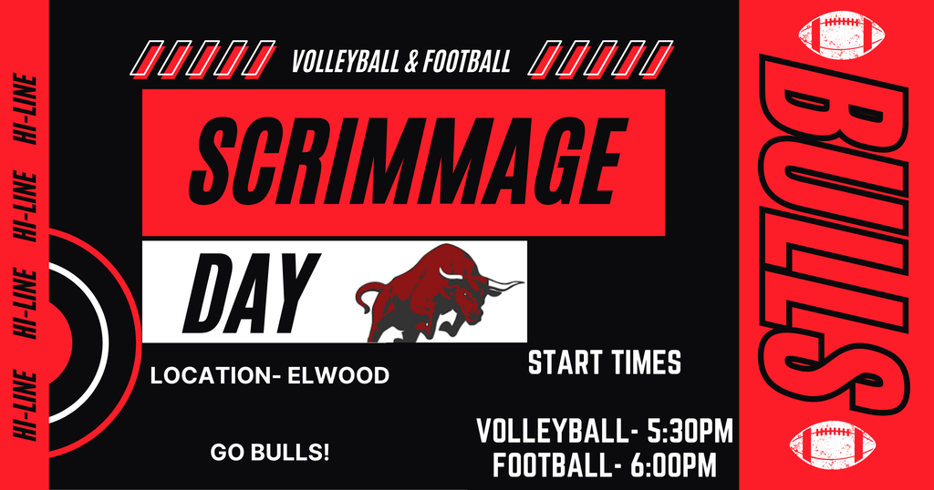 Volleyball & football scrimmage info
