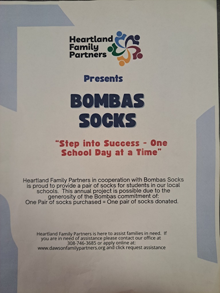 Informational Flyer of the free socks our students received.