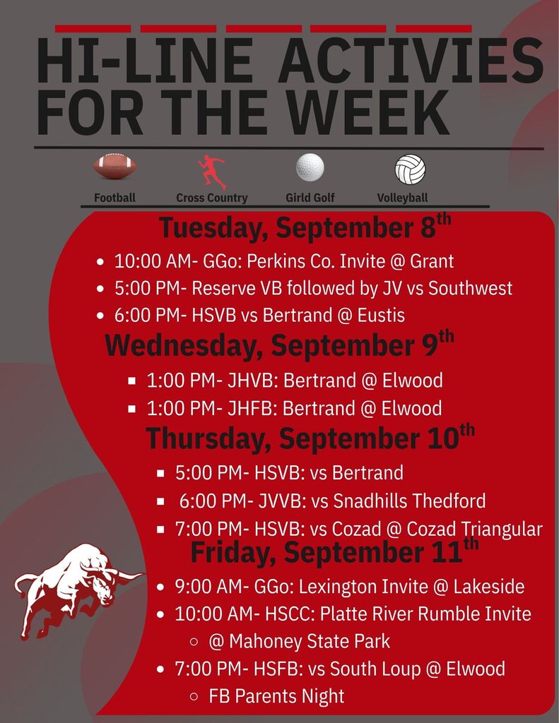 This week's Activities