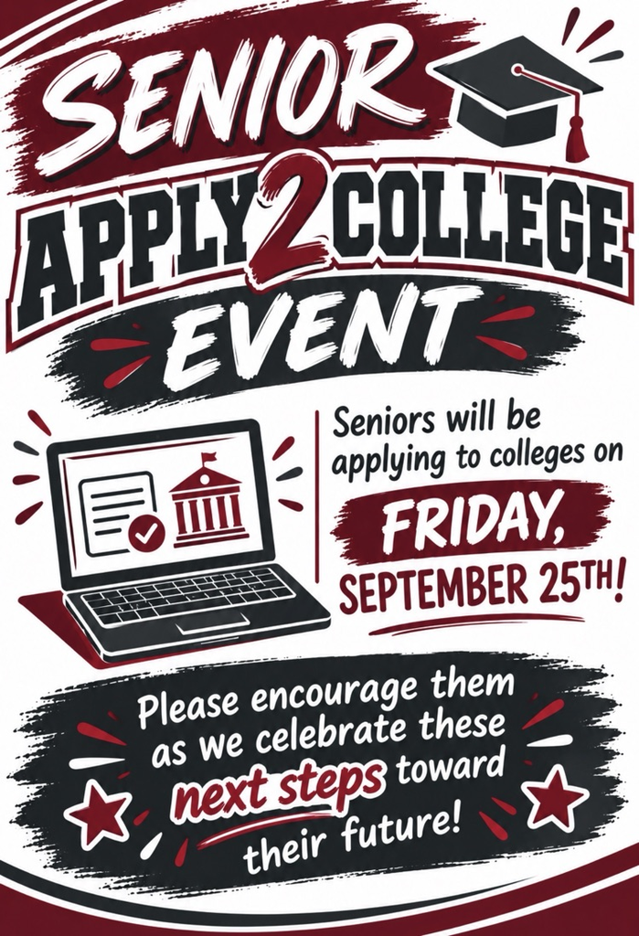 Apply2College event tomorrow for all seniors