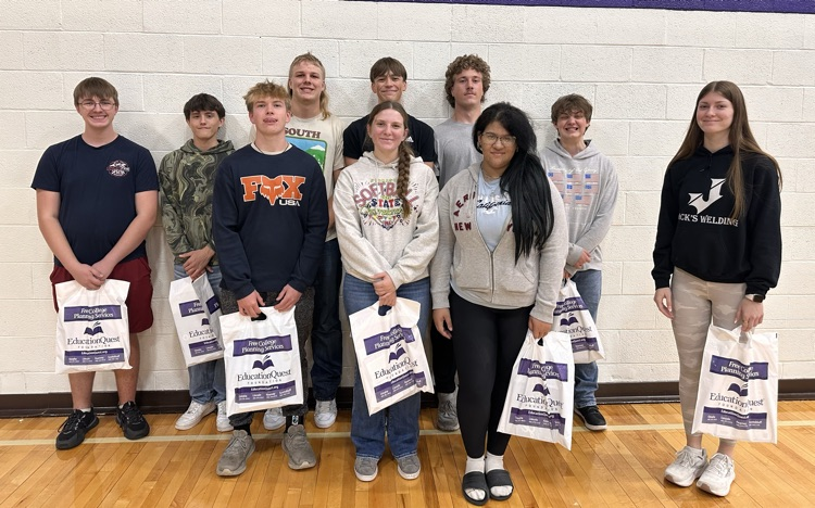 Junior Class at the college fair in Holdrege