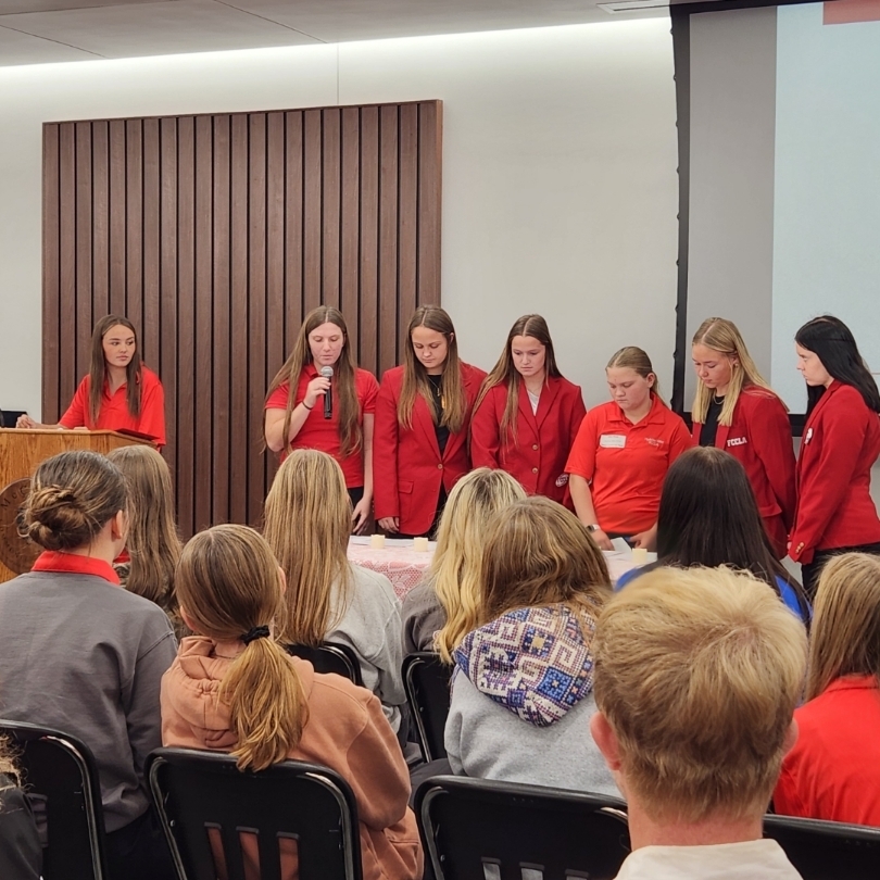 Kylee was inducted as District Vice president 