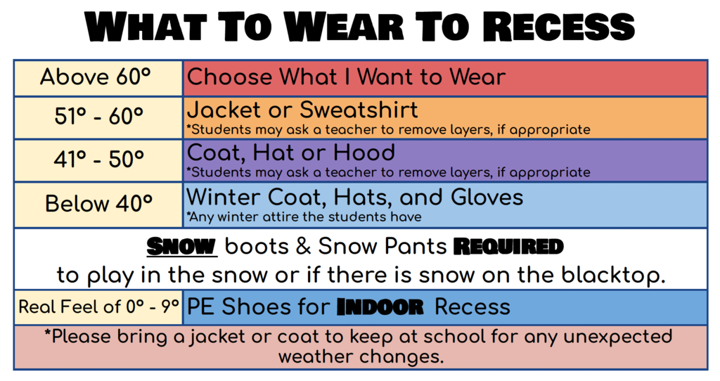 What to Wear to Recess