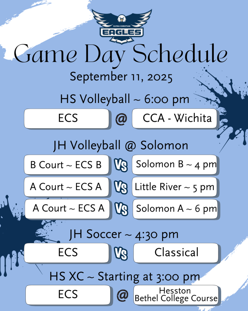 9/11/25 schedule