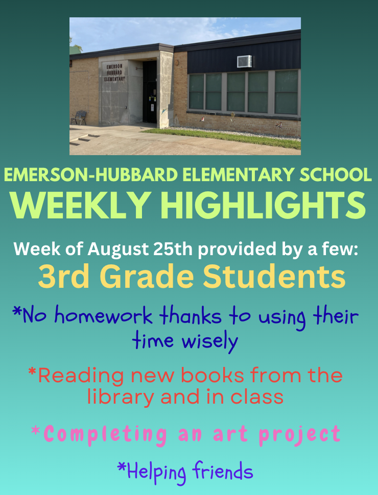 Weekly Highlights: Week of August 25, 2025 by 3rd grade