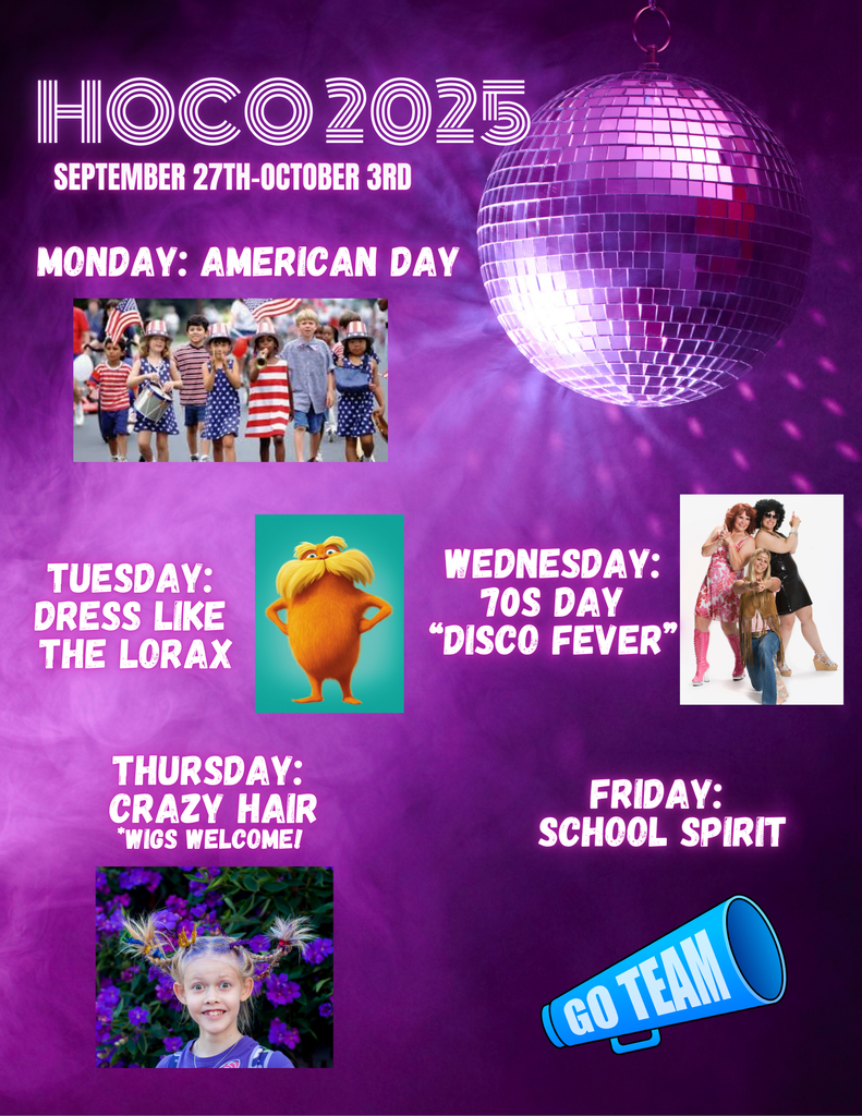 Homecoming 2025 Dress-up Days