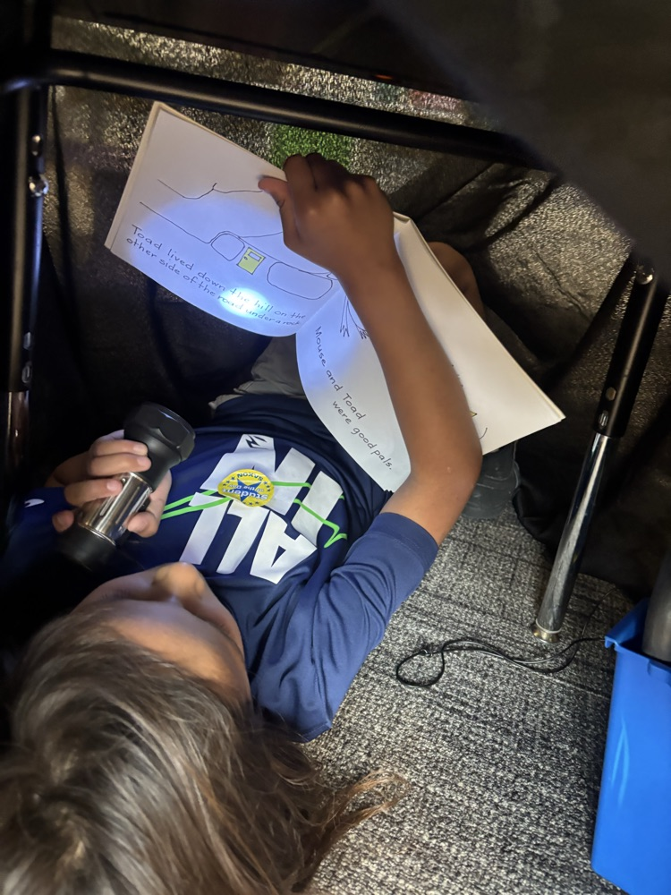 Reading in the “tent"