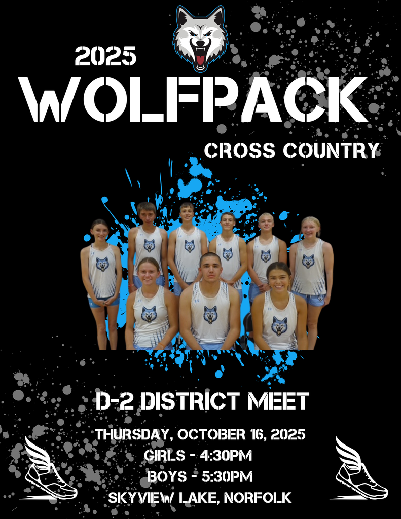 cross country D-2 District meet at Norfolk 4:30pm