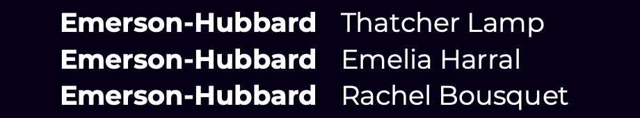 Emerson-Hubbard B&A local school winners