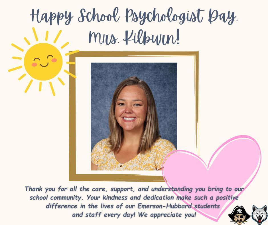 Happy school psych day Mrs. Kilburn! 