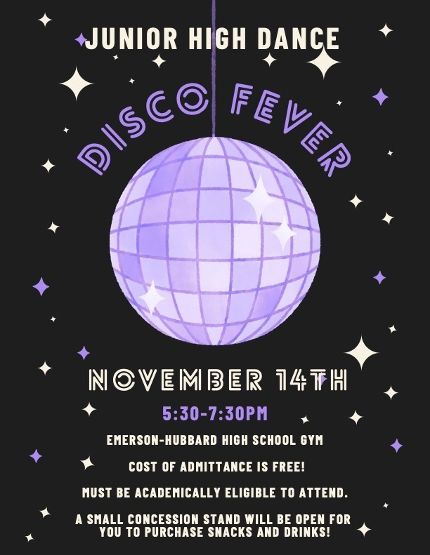 JH Dance 11/14 5:30-7:30PM at Emerson
