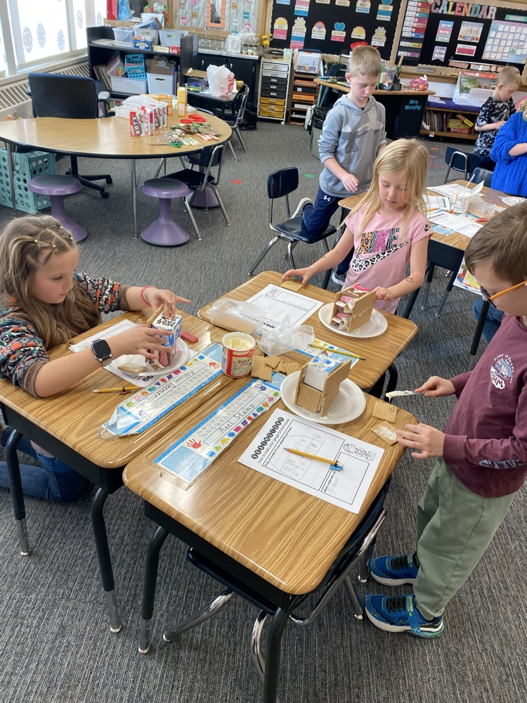 students building houses