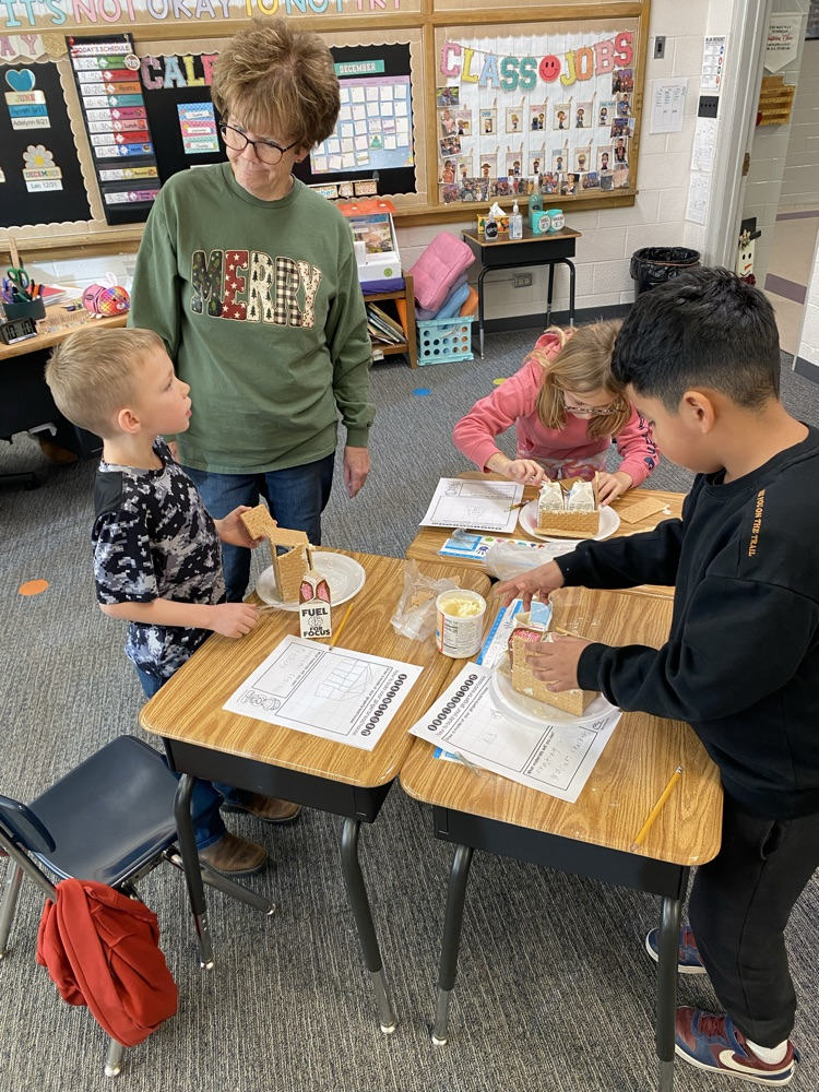 students building houses
