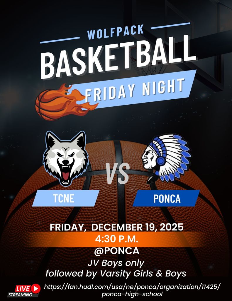 basketball at Ponca 4:30pm