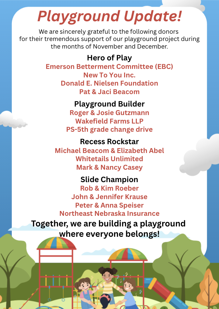 November and December 2025 Donors