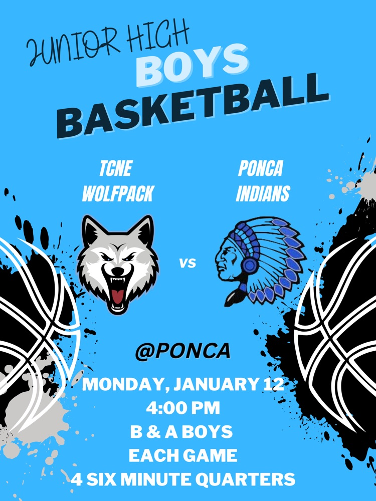 jh boys bb at Ponca 4pm