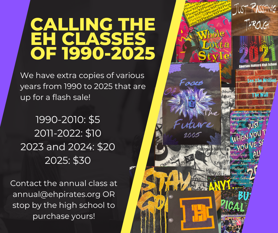 1990-2025 Yearbooks for sale!