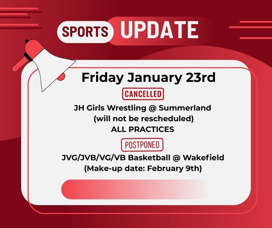 friday sports events cancelled