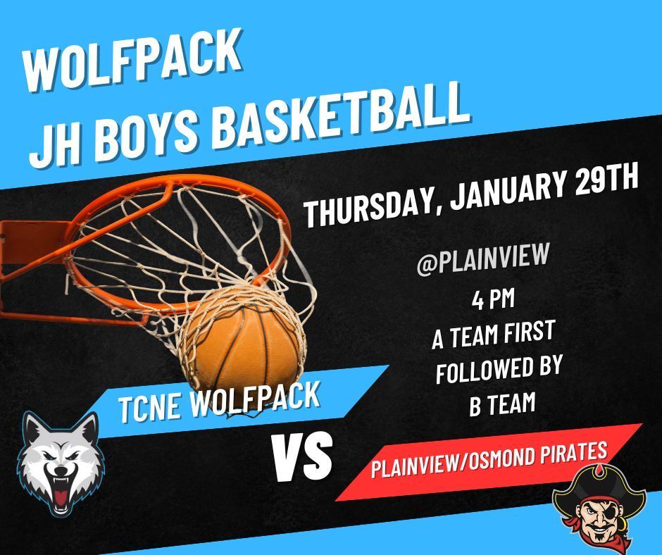 JH Boys BB at Plainview 4pm