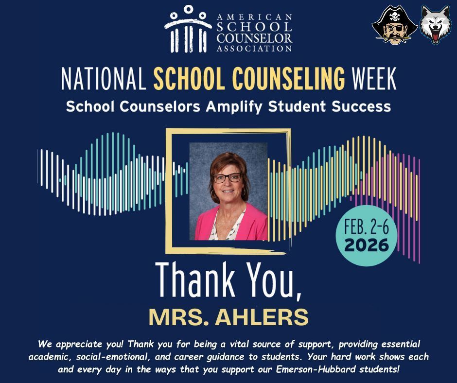 Thank you Mrs. Ahlers School Counseling Week