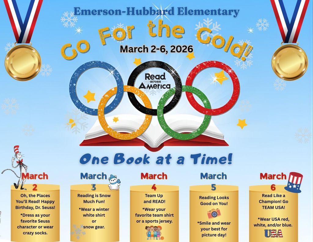 Go For the Gold...One Book at a Time! Read Across America
