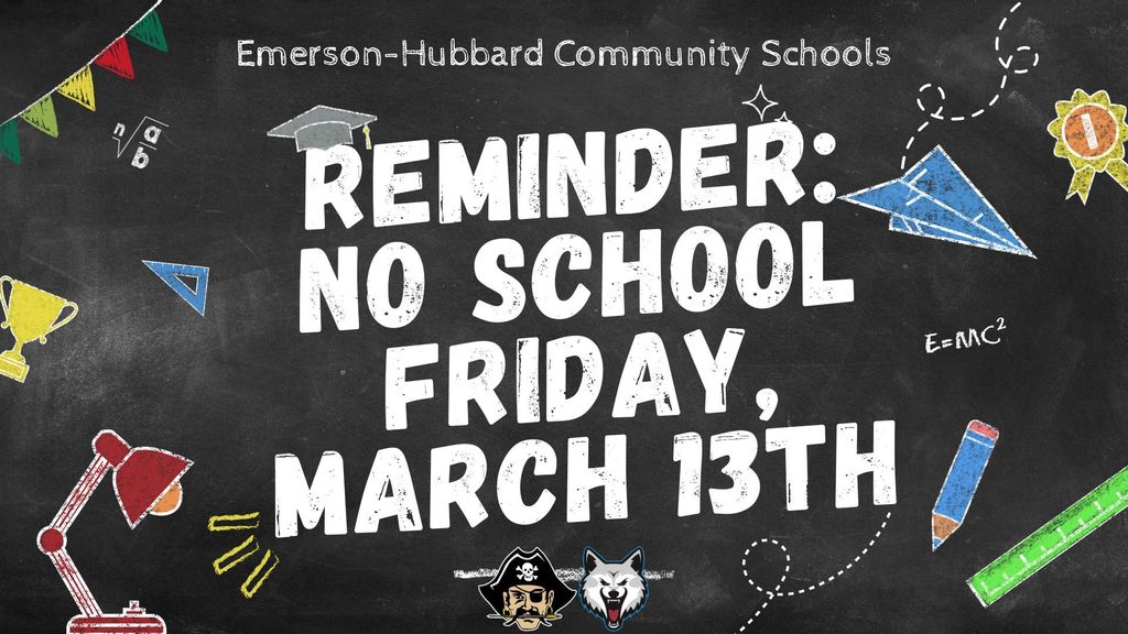 No school Friday March 13