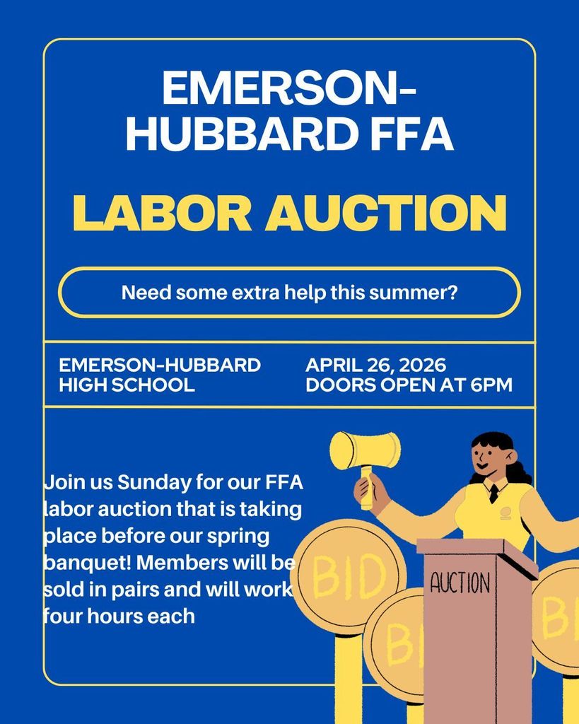 FFA Labor Auction 6PM 4/26