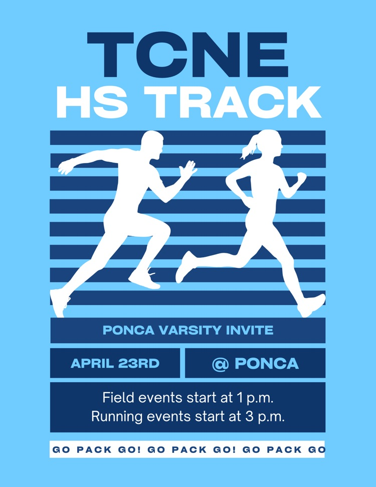 HS Track at Ponca 1pm 