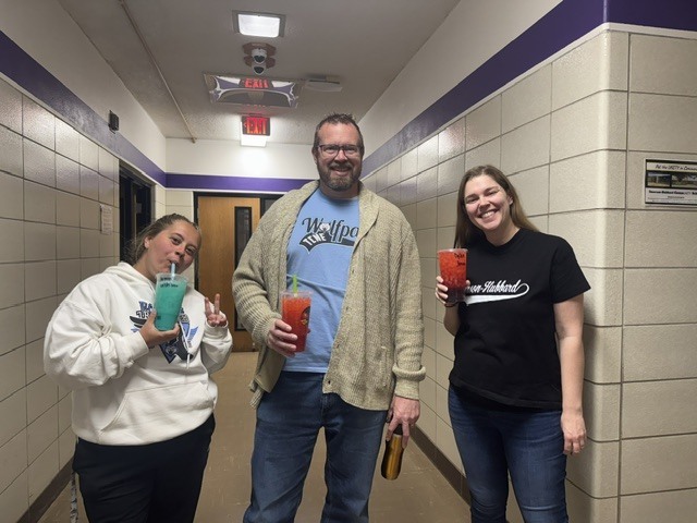 teacher drinks