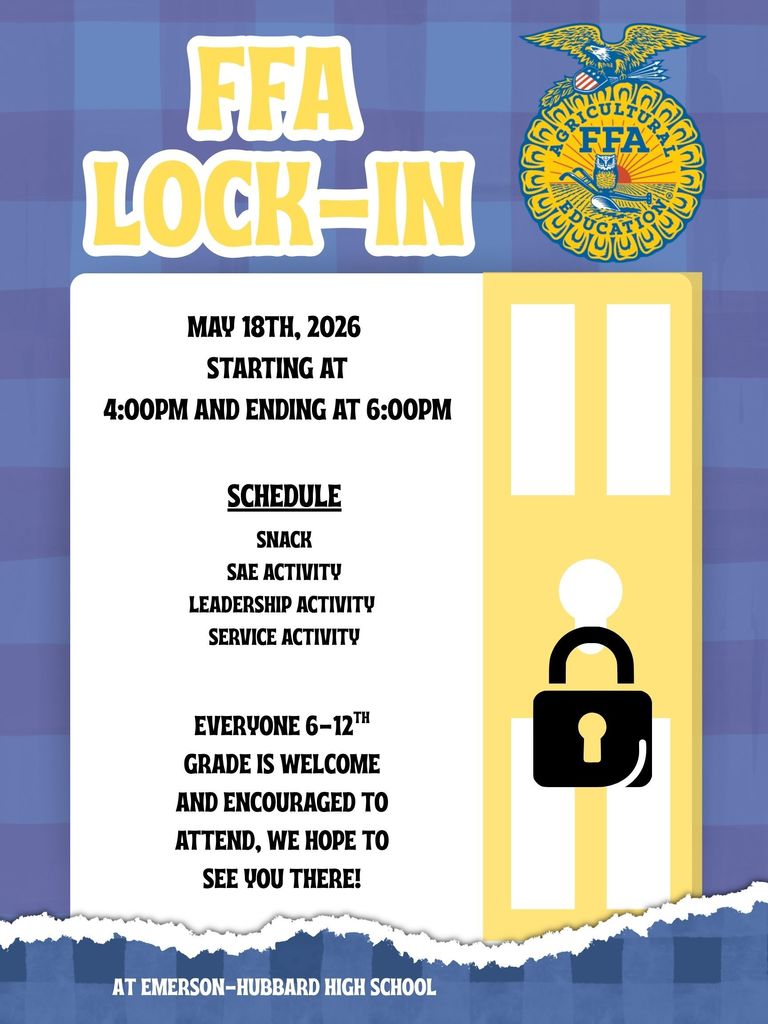 FFA Lockin Monday May 18th 