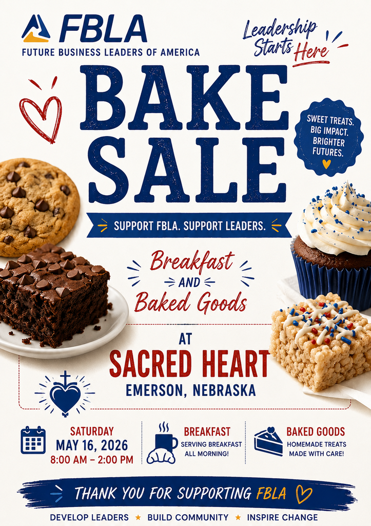 Bake Sale Saturday at Sacred Heart
