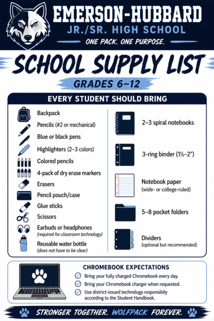 Back to school reminders 