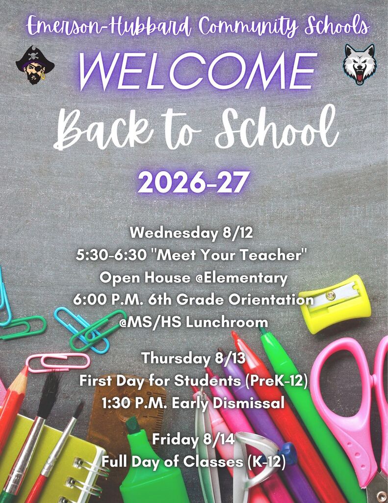 Welcome back to school 26-27