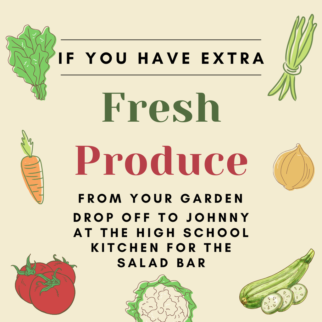 bring fresh produce to kitchen