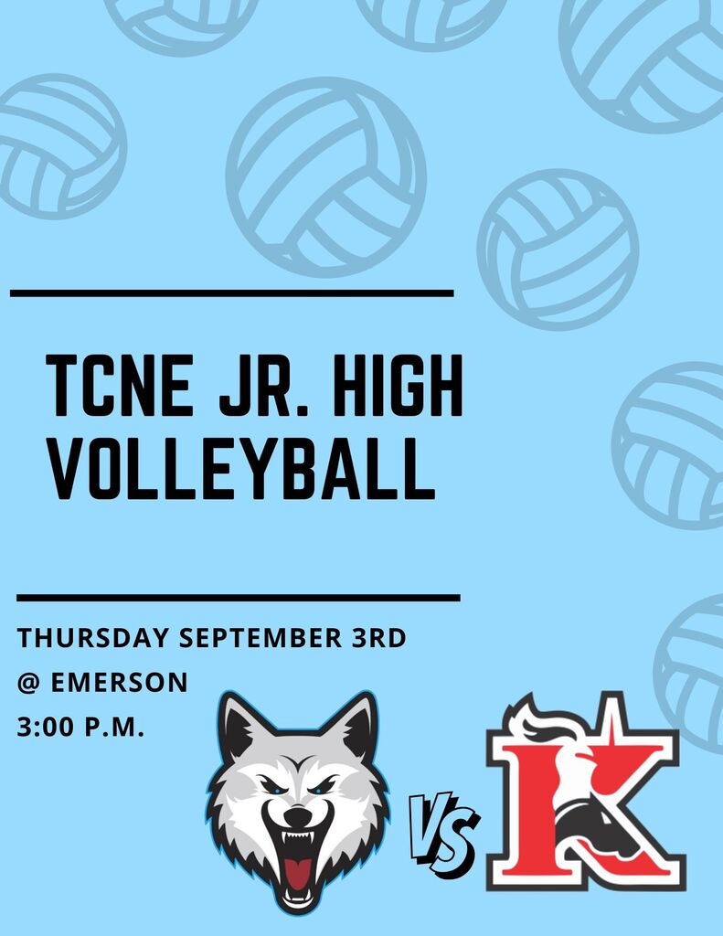 JH volleyball 9/3 3PM @Emerson