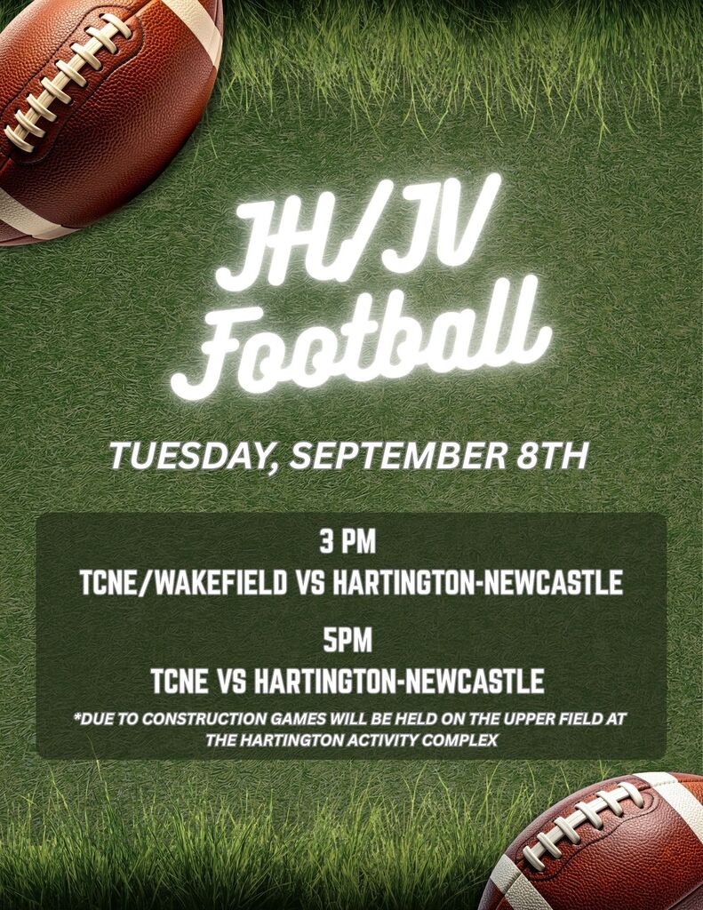 JH/JV FB at Hartington 3 PM