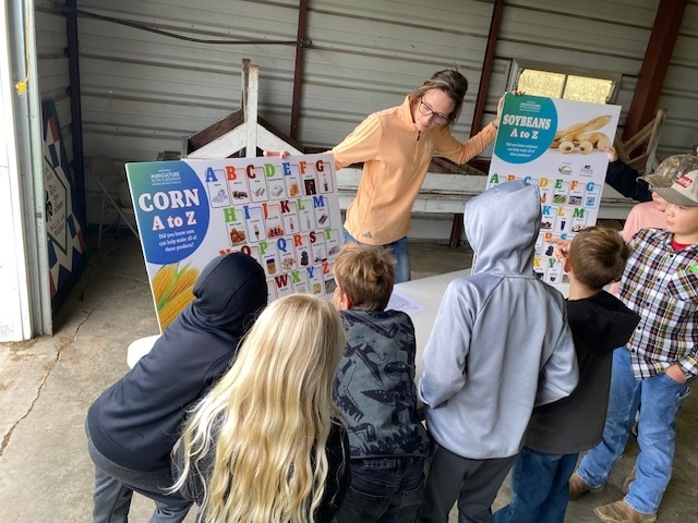 2nd grade students at Ag Day